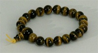 Wrist Mala Tiger Eye, 08mm, 21 beads