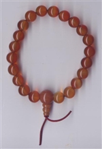 Wrist Mala Carnelian, 08 mm, 21 beads