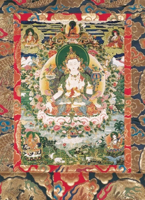 White Manjushri, Laminated Card 5 x 7 inch