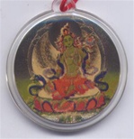 Deity Pendant Green Tara (Gold)