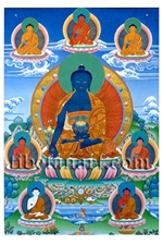 Eight Medicine Buddhas Postcard