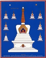 Stupa of Enlightenment   (Tib. Jangchub chorten)