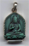 Deity Pendant, Vairochana, Silver