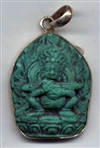 Deity Pendant, Mahakala, Silver