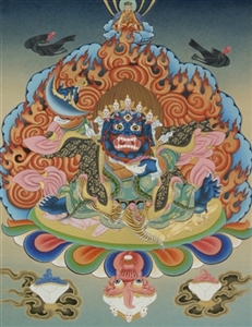 Mahakala Dorje Bernachen, Pecha Card