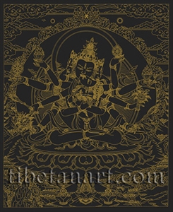 Guhyasamaja Screen Print