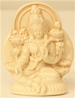 Statue Green Tara,4 inch, Resin