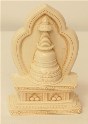 Statue Stupa, 4.5 inch, Resin