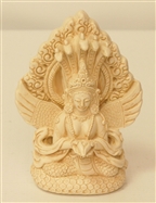 Statue Naga Kanya, 4 inch, Resin
