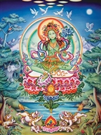 Green Tara in Sandalwood Forest