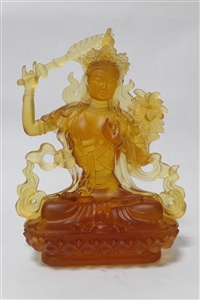 Statue Manjushri, Glass