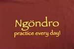 T-Shirt Ngondro, maroon