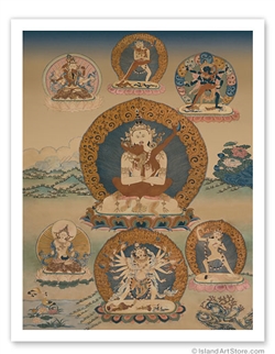 Chenrezik Avalokitshvara  (Print 11x14)
