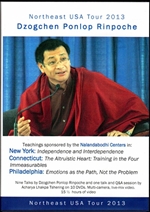 Northeast USA Tour 2013 (DVD set) <Br> By: Dzogchen Ponlop Rinpoche