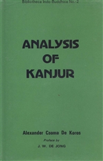 Analysis Kanjur  Alexander Csoma De Koros