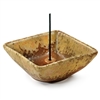 Incense Holder Rustic Tray 4" Square