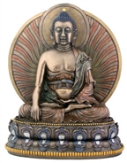 Budhha Shakyamuni resin, 13 inch resin, 06 inch. Hand painted.