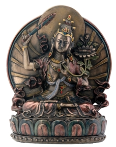 Statue Manjushri 6 inch resin