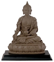 Statue Medicine Buddha resin, 06 inch. Clay Finish