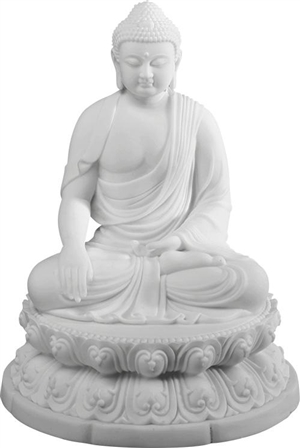 Statue Enlightenment Buddha resin, 7 inch