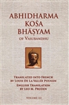 Abhidharma Kosa Bhasyam Vol 3