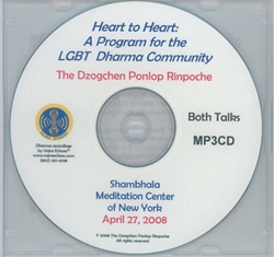 Heart to Heart: A Program for the LGBT Dharma Community (MP3CD)