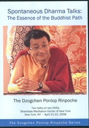 Spontaneous Dharma Talks: The Essence of the Buddhist Path (DVD)