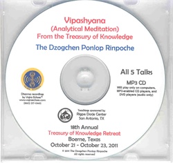 Vipashyana- Analytical Meditation  (MP3CD)