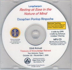 Resting at Ease in the Nature of Mind (MP3CD)