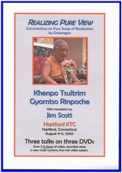 Realizing Pure View: Commentary on Three Songs of Realization by Gotsangpa (DVD)