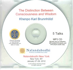 The Distinction Between Consciousness and Wisdom (MP3CD)