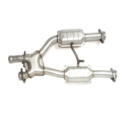 BBK Performance 2-1/2 Off-Road Mid Pipe w/Converters - 95-04 Mustang GT/Cobra