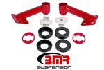 BMR Suspension 15-17 Mustang Cradle Bushing Lockout Kit Red