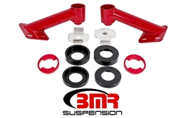 BMR Suspension 15-17 Mustang Cradle Bushing Lockout Kit Red