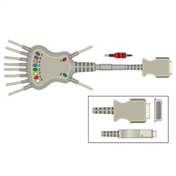 Burdick 10 Lead Resting Cable for Eclipse 4, 400, 8, 800 and Eclipse Plus