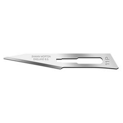 Cincinnati Surgical Swann Morton Stainless Steel Blade - Sterile - Size 11P - 100/Box