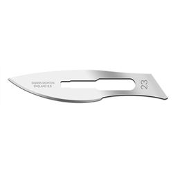 Cincinnati Swann Morton Sterile Stainless Steel Blade - Size 23 - 100/Box
