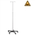 Blickman 2-Hooks 7792MR-C MR Compatible IV Stand