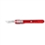 Cincinnati Swann Morton Safety Scalpels - Size 20 - Red Handle - 25/Box