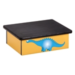 Clinton Dino Days Yellow Laminate Step Stool