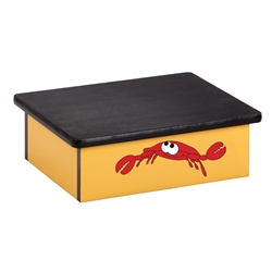 Clinton Ocean Crab Yellow Laminate Step Stool