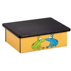 Clinton Rainforest Tree Frogs Yellow Laminate Step Stool