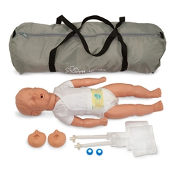 Nasco Simulaids Kevin Infant CPR Manikin with Carry Bag - Light