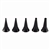 Riester 10775 Pack of 10 Pcs. Reusable Ear Specula 2.0 mm, Black, Ri-Scope L1/L2,Pen-Scope/Ri-Mini And E-Scope