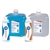 Ultrasound Gel 1.3 gal (5 liters) Blue 4/cs