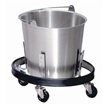 Lakeside Stainless Steel Kick Bucket with Frame