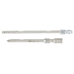 Miltex 4-1/2" Duke Trocar & Cannula with Perforated Tube - 5 1/8" Long - 17 French