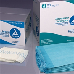 Disposable Underpads, 23x36,(60 gram) - 3/50/Cs