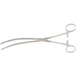 Miltex 9-1/2" Mayo-Robson Intestinal Forceps - Curved - Longitudinal Serrations