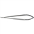 Miltex 7.125" Microsurgery Needle Holder - Round Handles - 0.6 mm Tips - Curved Jaws